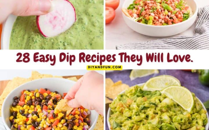 28 Easy Dip Recipes They Will Love. Get the best recipes for seven-layer, guacamole, hummus, spinach, and salsa dips that are crowd-pleasers.