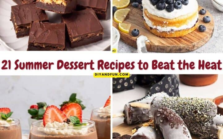 21 summer dessert recipes to beat the heat! From frozen treats and fruity favorites to refreshing no-bake desserts.